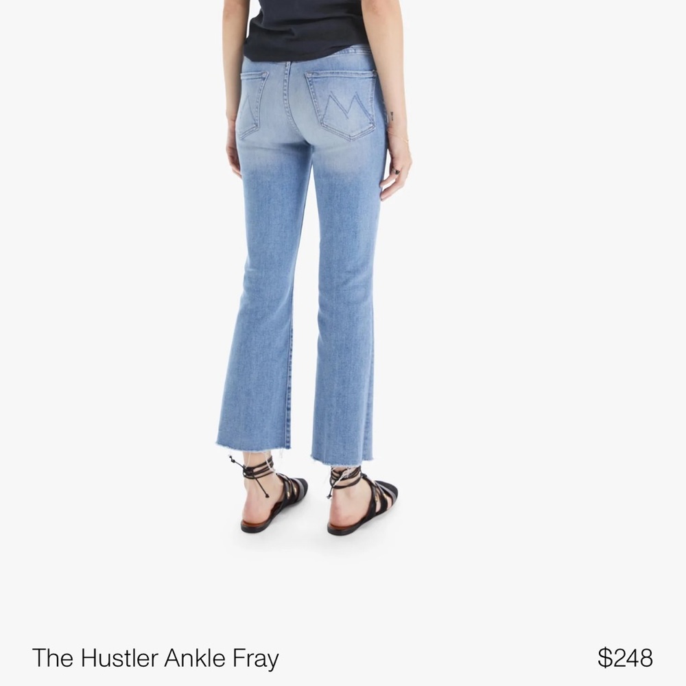 MOTHER the hustler ankle fray jeans